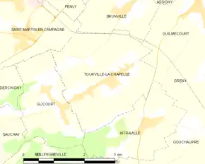 Poziția localității Tourville-la-Chapelle