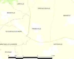Poziția localității Trémauville