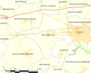 Poziția localității Valliquerville