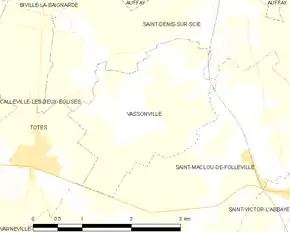 Poziția localității Vassonville
