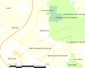 Poziția localității Vatierville