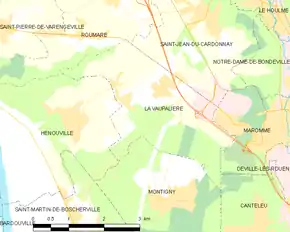 Poziția localității La Vaupalière