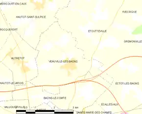 Poziția localității Veauville-lès-Baons