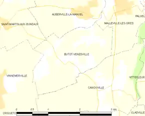 Poziția localității Butot-Vénesville