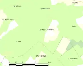 Poziția localității Ventes-Saint-Rémy