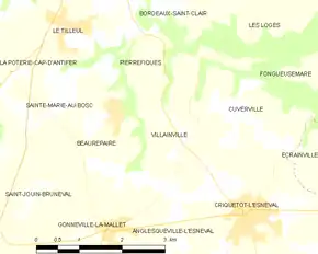 Poziția localității Villainville