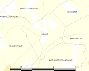 Poziția localității Virville