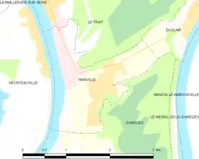 Poziția localității Yainville