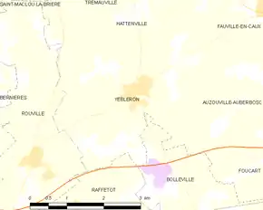 Poziția localității Yébleron