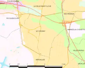 Poziția localității Le Chesnay