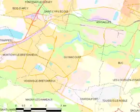 Poziția localității Guyancourt