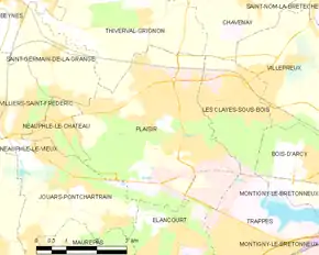 Poziția localității Plaisir