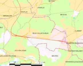 Poziția localității Vélizy-Villacoublay