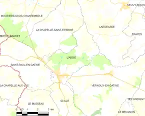 Poziția localității L'Absie