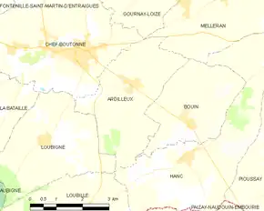 Poziția localității Ardilleux