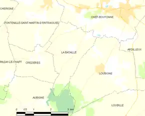 Poziția localității La Bataille