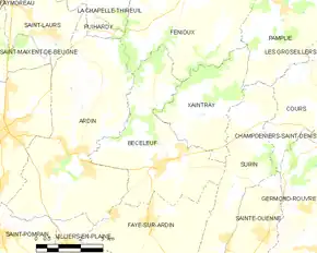 Poziția localității Béceleuf
