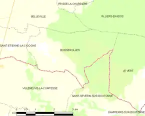Poziția localității Boisserolles