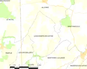 Poziția localității La Boissière-en-Gâtine