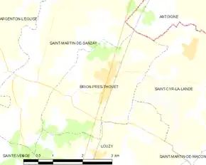 Poziția localității Brion-près-Thouet