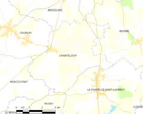 Poziția localității Chanteloup