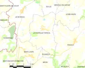 Poziția localității La Chapelle-Thireuil