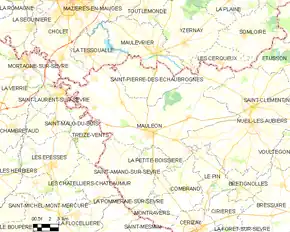 Poziția localității Mauléon