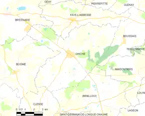 Poziția localității Chiché