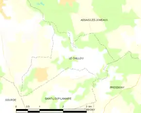 Poziția localității Le Chillou