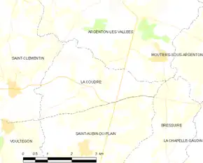 Poziția localității La Coudre