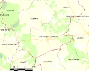 Poziția localității Couture-d'Argenson