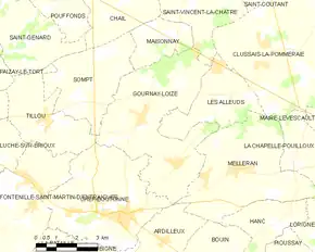 Poziția localității Gournay-Loizé