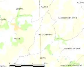 Poziția localității Les Groseillers