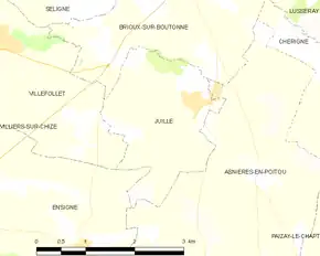 Poziția localității Juillé