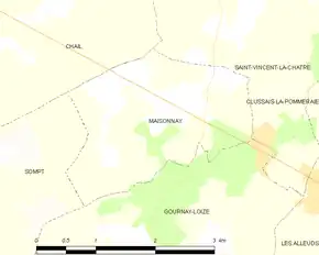 Poziția localității Maisonnay