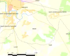 Poziția localității Missé
