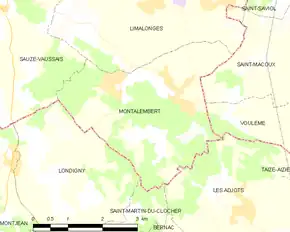 Poziția localității Montalembert