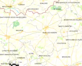 Poziția localității Nueil-les-Aubiers