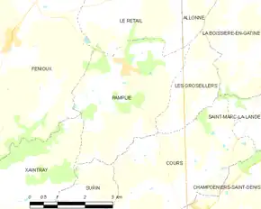 Poziția localității Pamplie