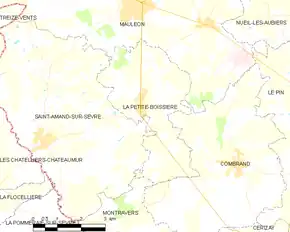 Poziția localității La Petite-Boissière