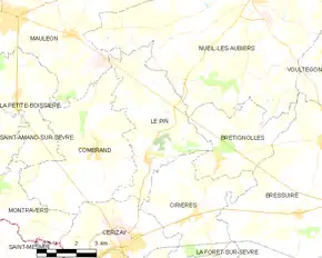 Poziția localității Le Pin