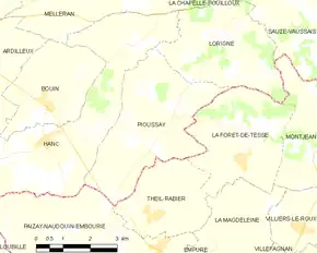 Poziția localității Pioussay