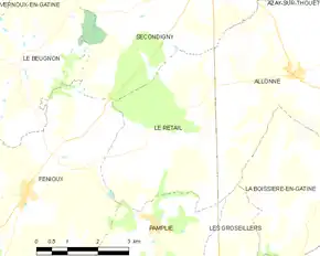 Poziția localității Le Retail