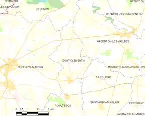 Poziția localității Saint-Clémentin