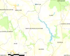 Poziția localității Saint-Georges-de-Noisné