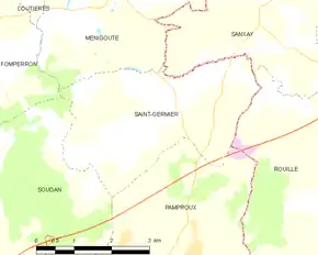 Poziția localității Saint-Germier