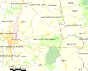 Poziția localității Saint-Léger-de-Montbrun