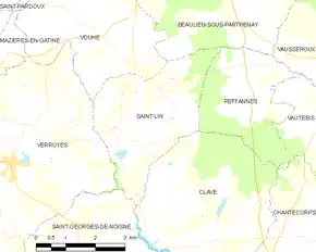 Poziția localității Saint-Lin