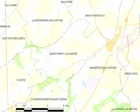 Poziția localității Saint-Marc-la-Lande