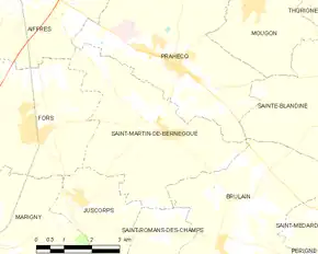 Poziția localității Saint-Martin-de-Bernegoue